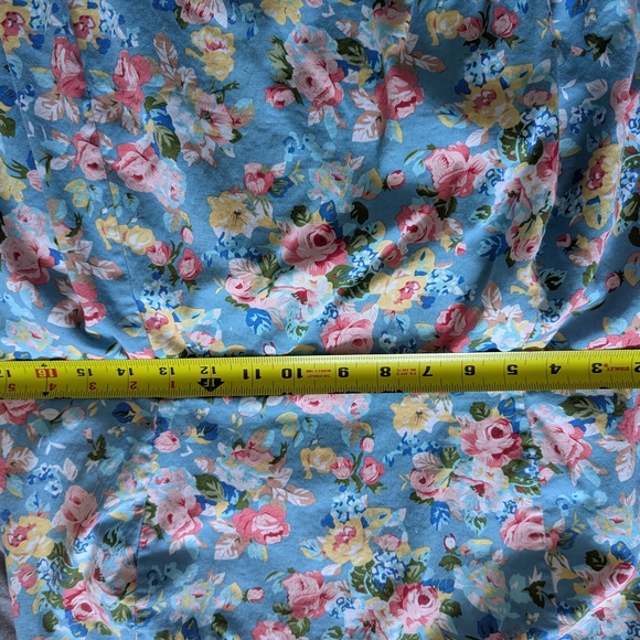 Handmade Vintage Floral Halter Dress XL / 2XL – Retro Fit & Flare with Tulle Hem - Picture 7 of 9